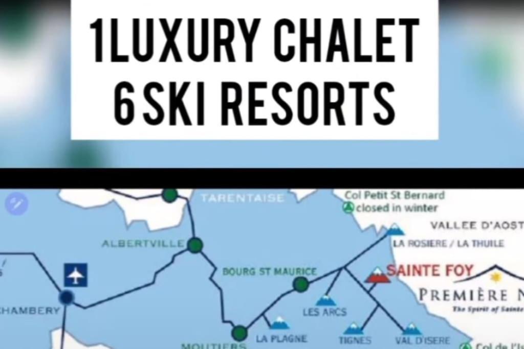 부르생모리스 Entire Chalet Salamo 11 Plus 1 Les Arcs Paradiski Jacuzzi 빌라 외부 사진